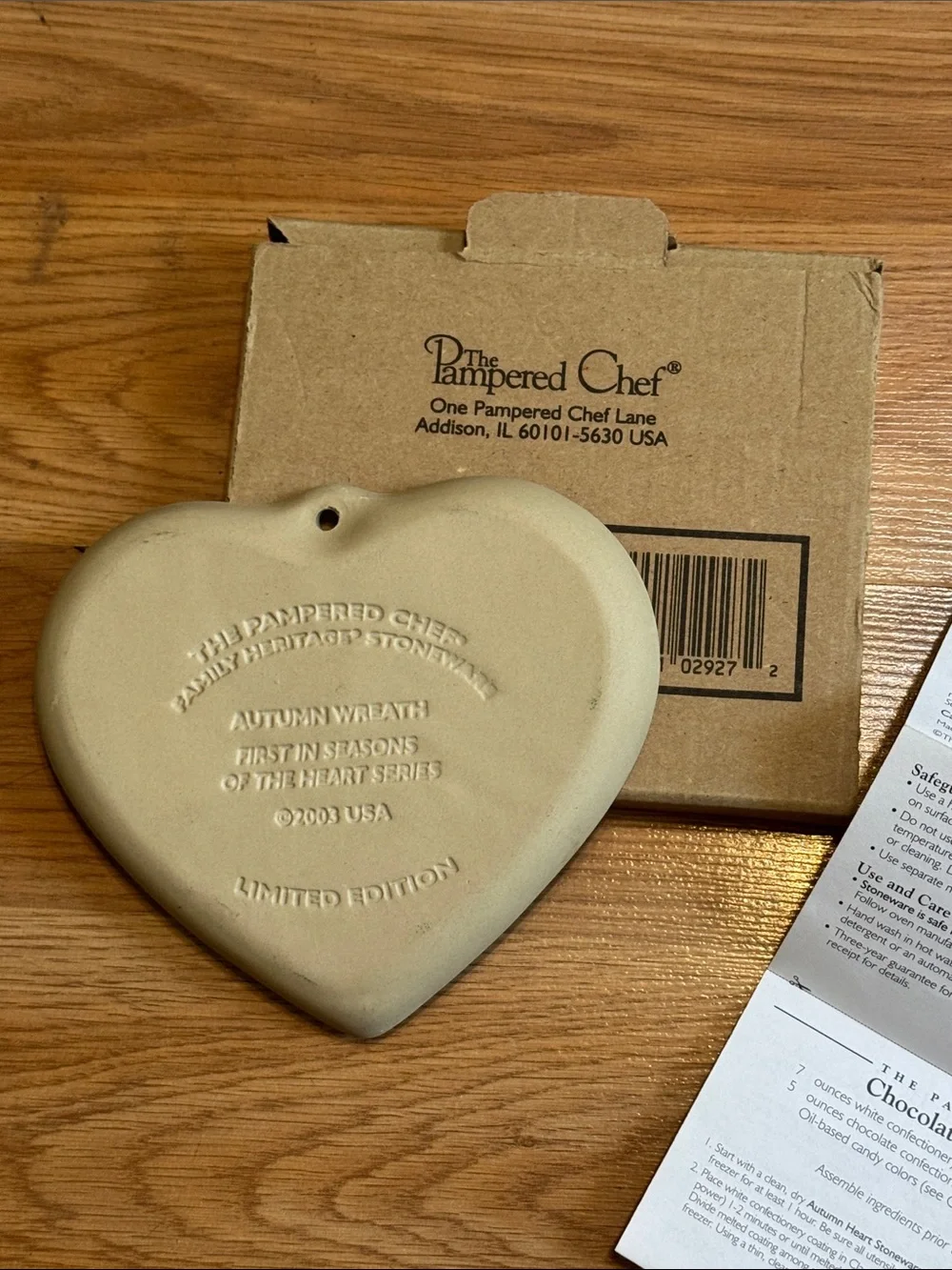 The Pampered Chef heart shaped